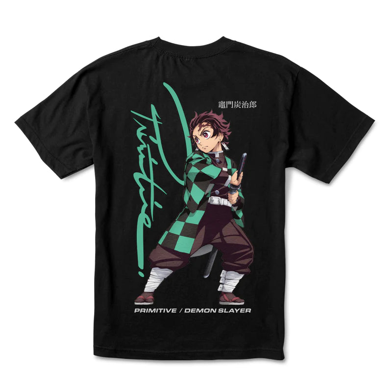 Primitive X Demon Slayer Tanjiro T Shirt - Black