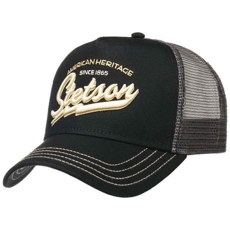 Casquette Trucker Stetson Since 1865 - Noir